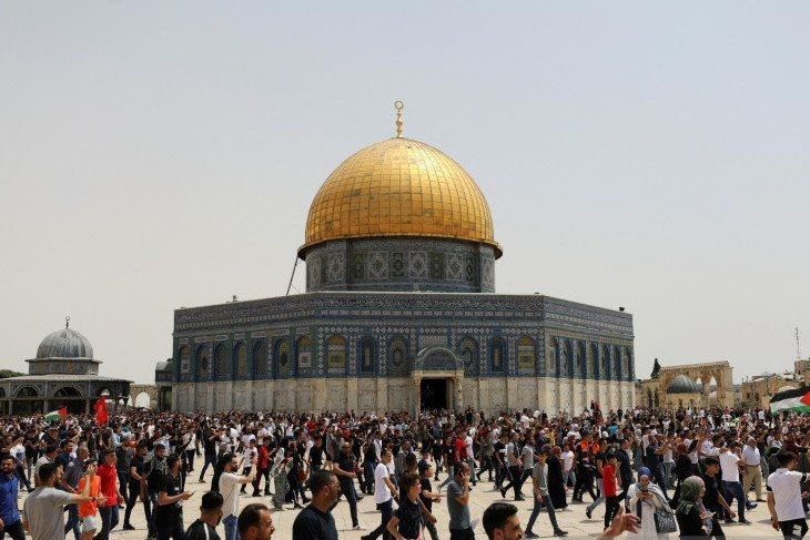 Pemukim Israel paksa masuk kompleks Masjid Al-Aqsa