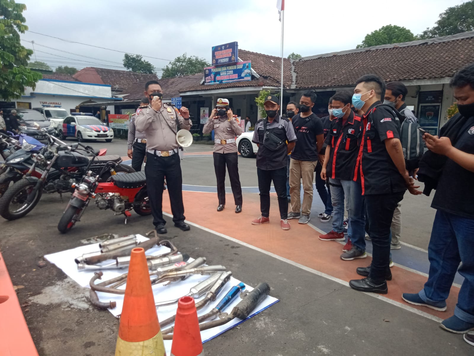 Polisi Boyolali amankan ratusan motor berknalpot brong Polisi Boyolali amankan ratusan motor berknalpot brong