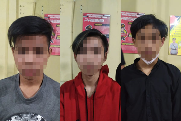Polresta Manado amankan tiga pelaku penganiayaan di Jalan Diponegoro Polresta Manado amankan tiga pelaku penganiayaan di Jalan Diponegoro