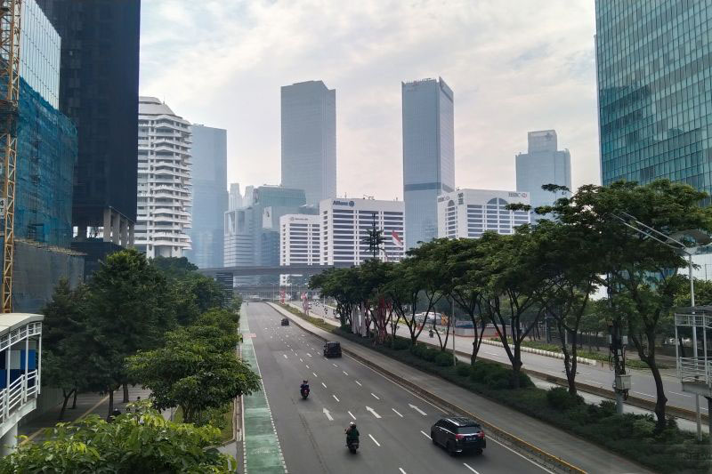 Cuaca cerah di sejumlah kota di Tanah Air sambut hari pertama 2022