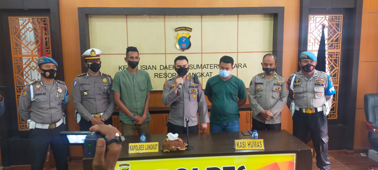 Polres Langkat amankan Banpol lakukan pemerasan di jalinsum Polres Langkat amankan Banpol lakukan pemerasan di jalinsum
