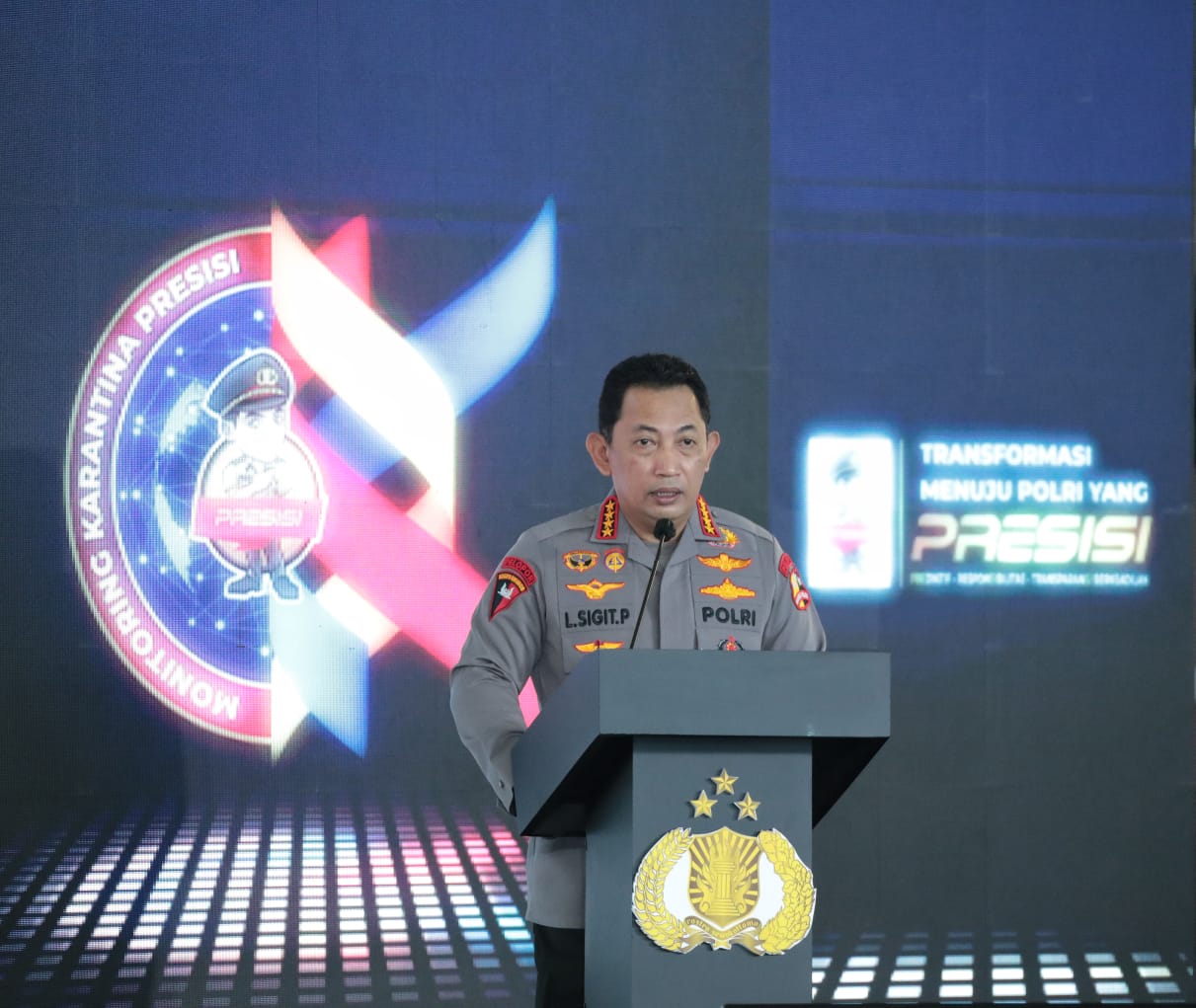 Kapolri luncurkan aplikasi monitoring karantina presisi