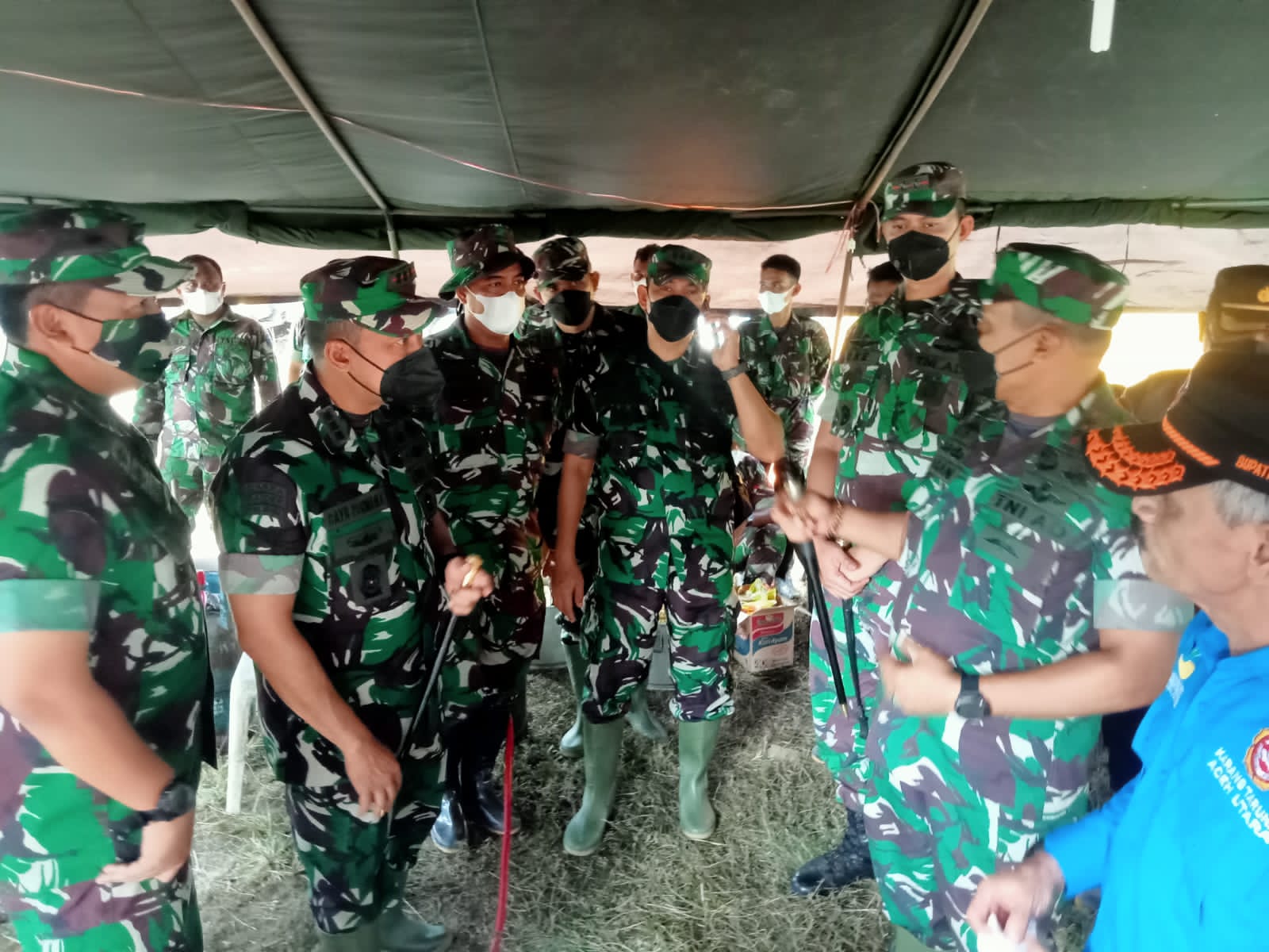 Pangdam IM bersama Bupati  Aceh Utara tinjau lokasi banjir