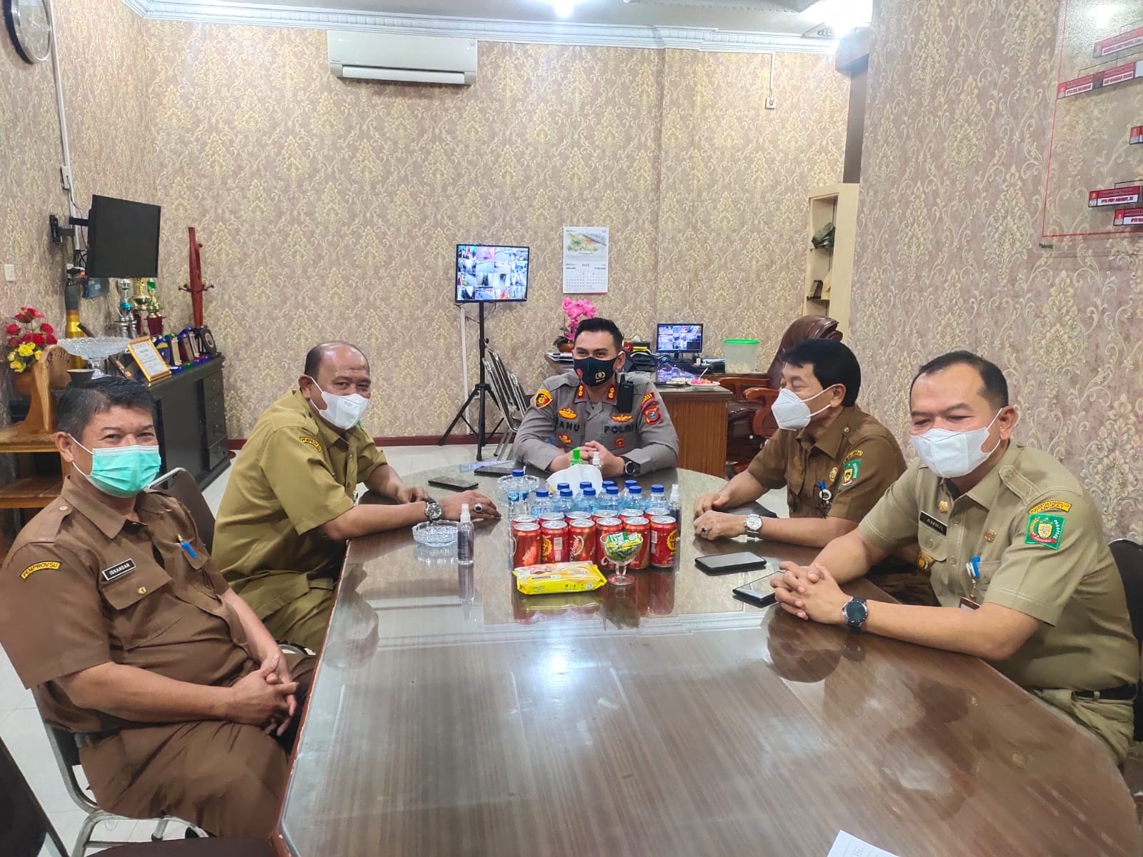 Plt Bupati dan Kapolres Langkat bahas kamtibmas dan  vaksin anak 