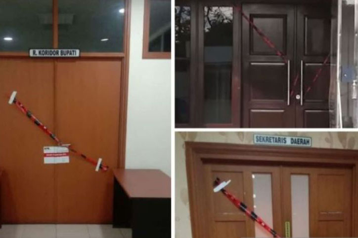 Rumah Jabatan Bupati dan ruangan kantor Pemkab Penajam disegel KPK