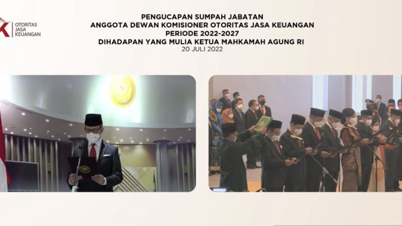 Mahkamah Agung lantik Anggota Dewan Komisioner OJK 2022-2027