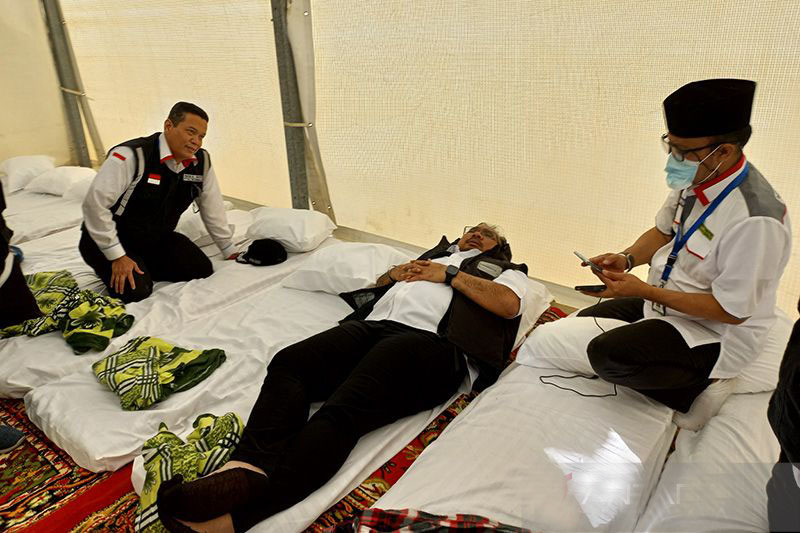 Petugas mulai diberangkatkan ke Arafah persiapan puncak haji