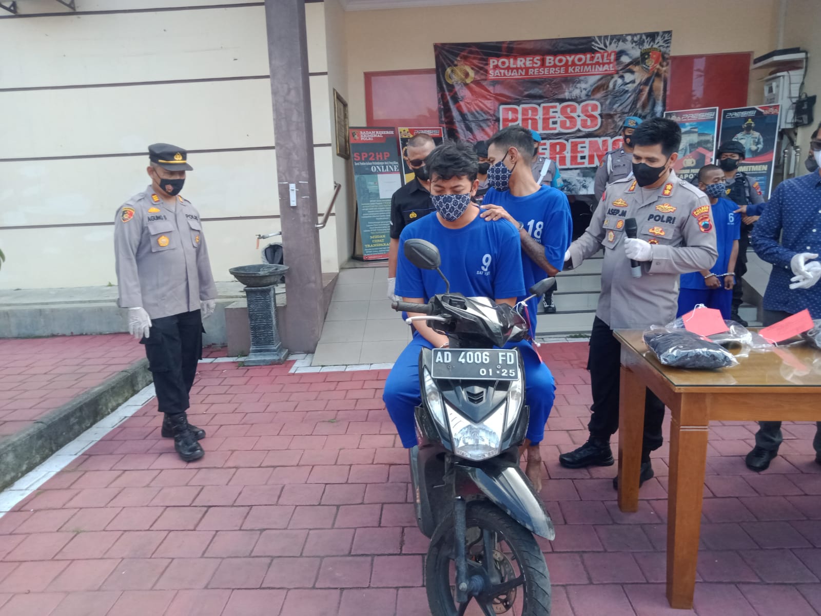 Jambret dan serang warga dengan ketapel, dua pria dibekuk Polres Boyolali