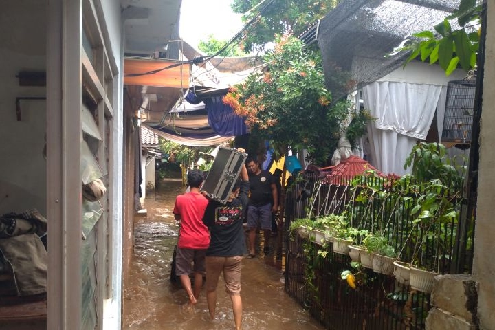 92 RT di tiga wilayah DKI Jakarta terendam banjir