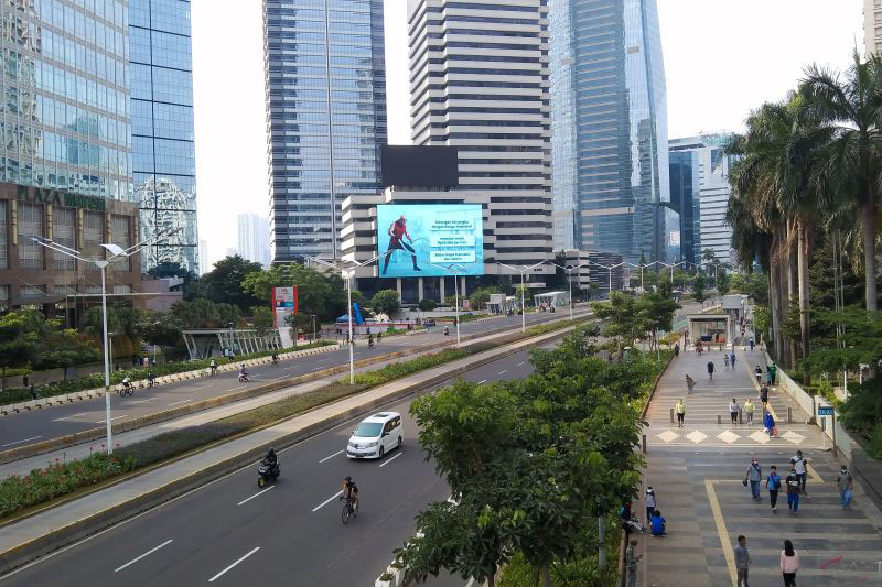 Dishub DKI perpanjang rekayasa lalu lintas di Bundaran Hotel Indonesia Dishub DKI perpanjang rekayasa lalu lintas di Bundaran Hotel Indonesia