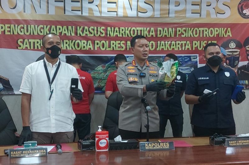 Polrestro Jakpus gagalkan peredaran satu kg sabu dari Medan