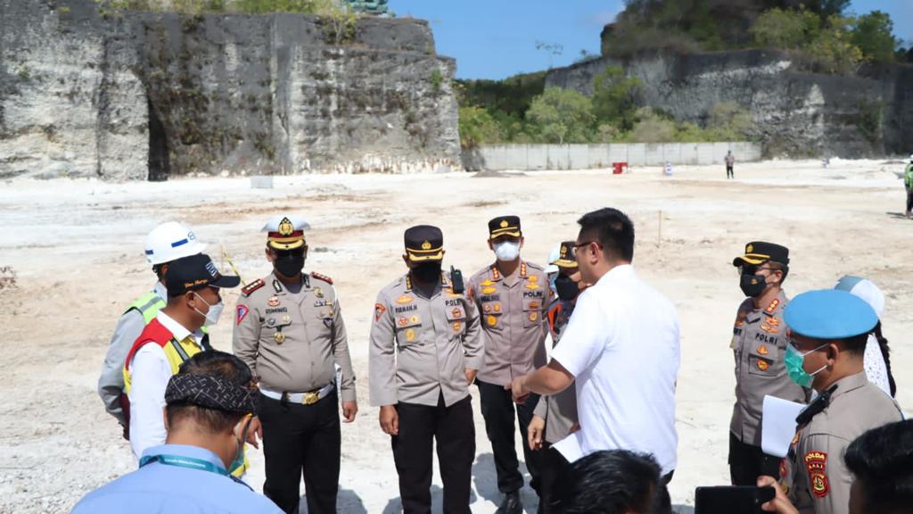 Kapolda Bali cek proyek venue G-20 di GWK Kapolda Bali cek proyek venue G-20 di GWK