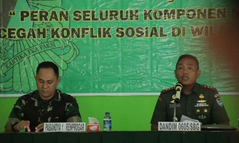 Cegah konflik sosial, Kodim 0605/Subang gelar Binkom Cegah konflik sosial, Kodim 0605/Subang gelar Binkom