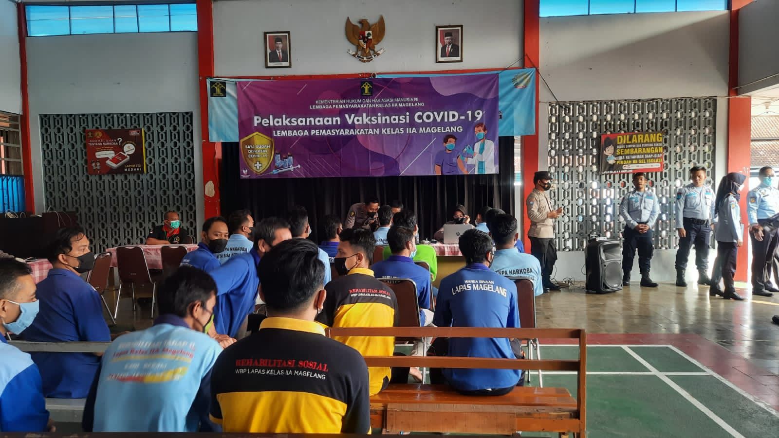 Urdokkes Polres Magelang Kota gelar vaksinasi Covid-19 bagi warga binaan Urdokkes Polres Magelang Kota gelar vaksinasi Covid-19 bagi warga binaan
