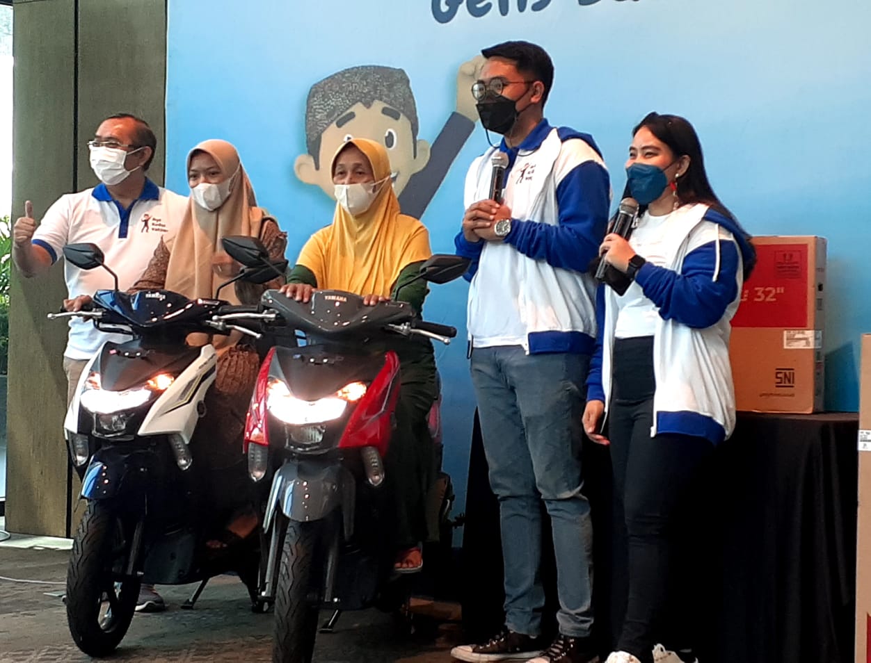 Warga Kalirejo Kudus tak sangka dapat motor usai vaksin Covid-19 Warga Kalirejo Kudus tak sangka dapat motor usai vaksin Covid-19