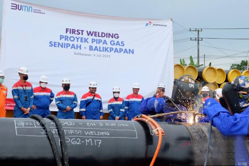 Pertamina siapkan pipa gas 76 km, pasok gas ke Kilang Balikpapan Pertamina siapkan pipa gas 76 km, pasok gas ke Kilang Balikpapan