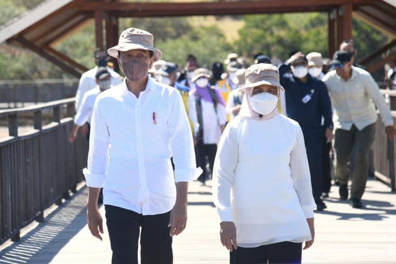 Presiden Joko Widodo tinjau hunian wisata Labuan Bajo di NTT Presiden Joko Widodo tinjau hunian wisata Labuan Bajo di NTT