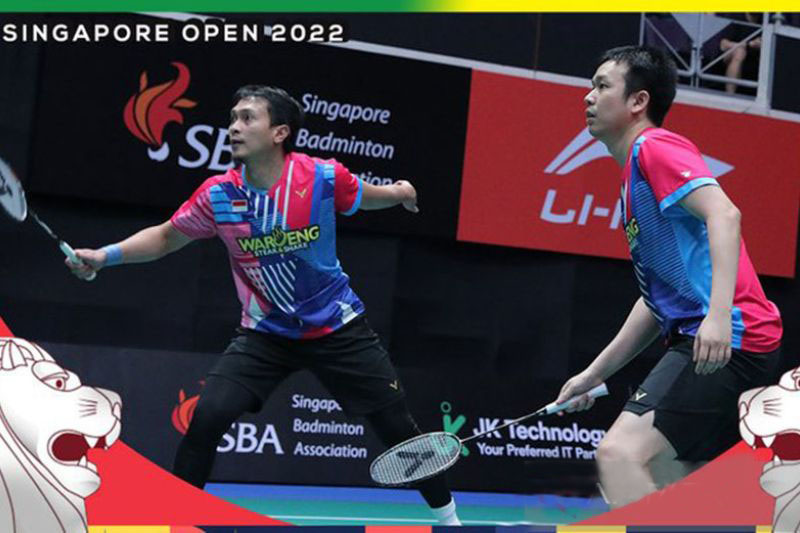 Empat ganda putra Indonesia berbagi pool perempat final Singapore Open Empat ganda putra Indonesia berbagi pool perempat final Singapore Open