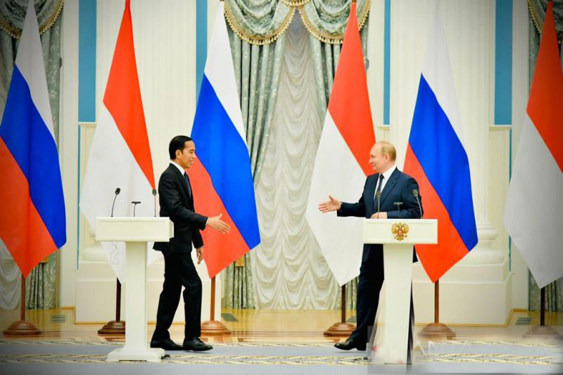 Putin sampaikan perkembangan terkait Ukraina kepada Jokowi