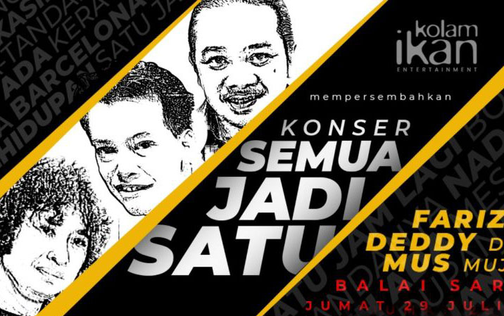 Fariz RM, Deddy Dhukun dan Mus Mujiono gelar konser 29 Juli
