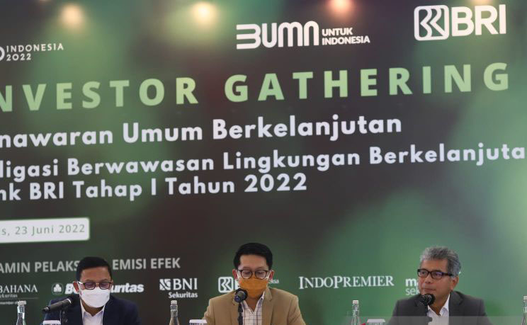 Obligasi hijau BRI diminati investor hingga oversubscribed 4,4 kali Obligasi hijau BRI diminati investor hingga oversubscribed 4,4 kali