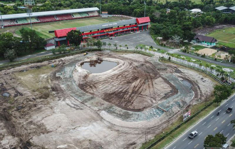 Pembangunan arena kejuaraan dunia sepeda di Kalteng masuki tahap akhir