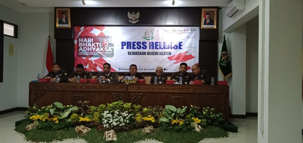 Kejari Klaten tangani enam perkara korupsi selama Januari-Juli 2022
