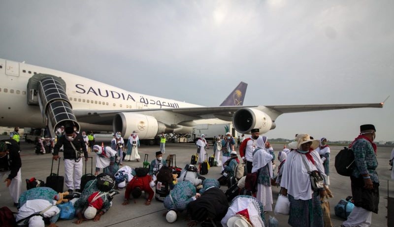 Sebanyak 450 haji Debarkasi Surabaya tiba di Juanda