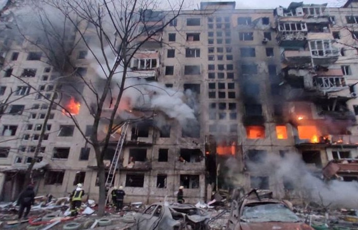 Sejumlah ledakan guncang ibu kota Ukraina