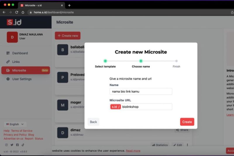 Cara buat microsite di bio Instagram dengan mudah Cara buat microsite di bio Instagram dengan mudah
