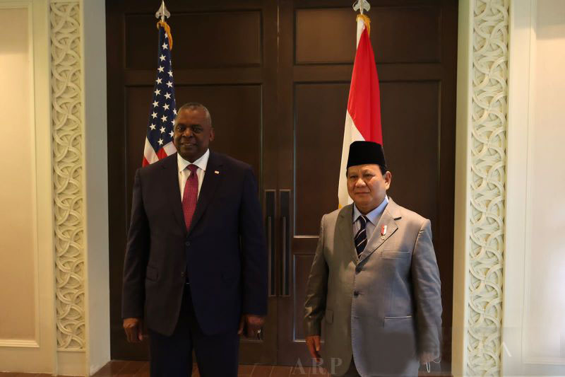 Prabowo bahas hubungan pertahanan bilateral dengan Menhan AS