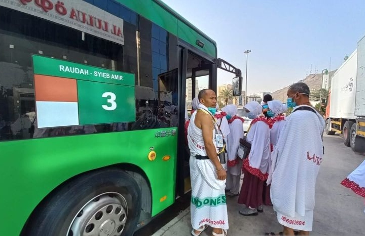 Jemaah diimbau jaga kondisi selama bus shalawat berhenti beroperasi