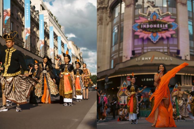 Nyinden di Paris, Anggun pukau penonton pembukaan #ShopeeJAVAinParis Nyinden di Paris, Anggun pukau penonton pembukaan #ShopeeJAVAinParis