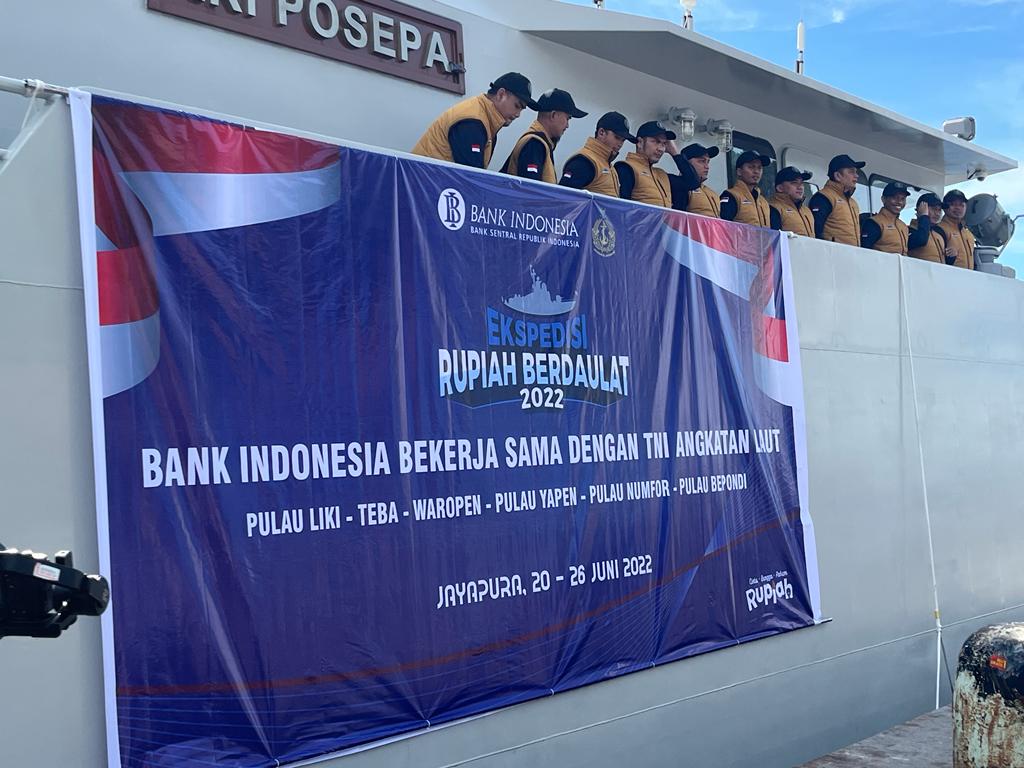 BI dan TNI AL keliling edarkan uang rupiah ke wilayah 3T di Papua BI dan TNI AL keliling edarkan uang rupiah ke wilayah 3T di Papua