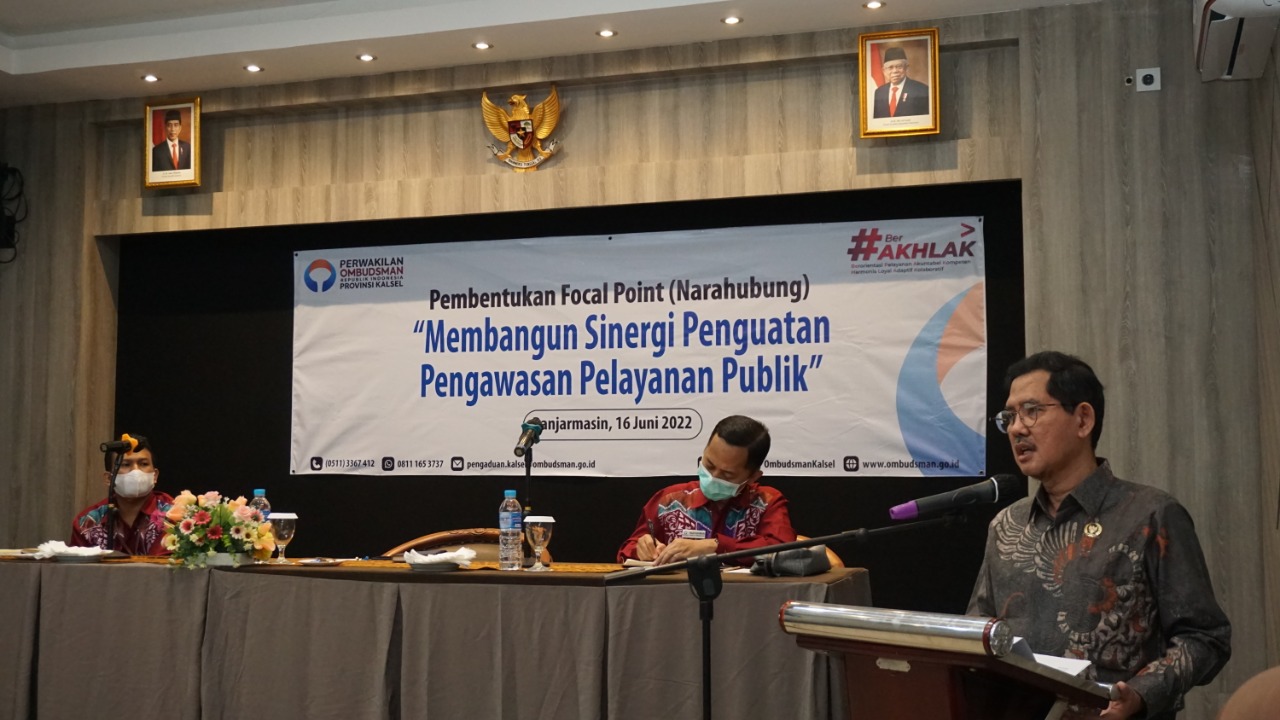 Ombudsman Kalsel bangun Focal Point bersama inspektorat se-Provinsi Kalsel Ombudsman Kalsel bangun Focal Point bersama inspektorat se-Provinsi Kalsel