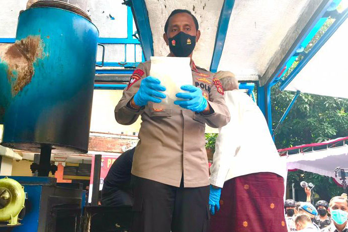 Polda Bali musnahkan 39 kilogram narkoba
