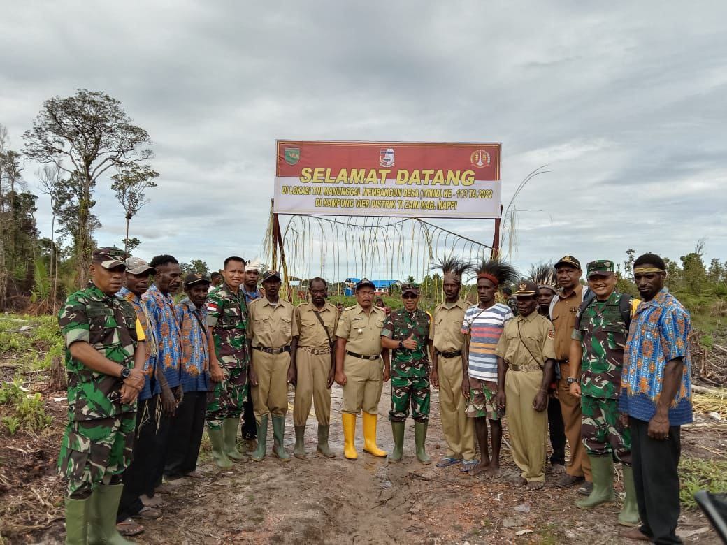 Kasiter Korem 174/ATW Merauke dan Tim Wasev tinjau lokasi TMMD Ke-113 Kasiter Korem 174/ATW Merauke dan Tim Wasev tinjau lokasi TMMD Ke-113