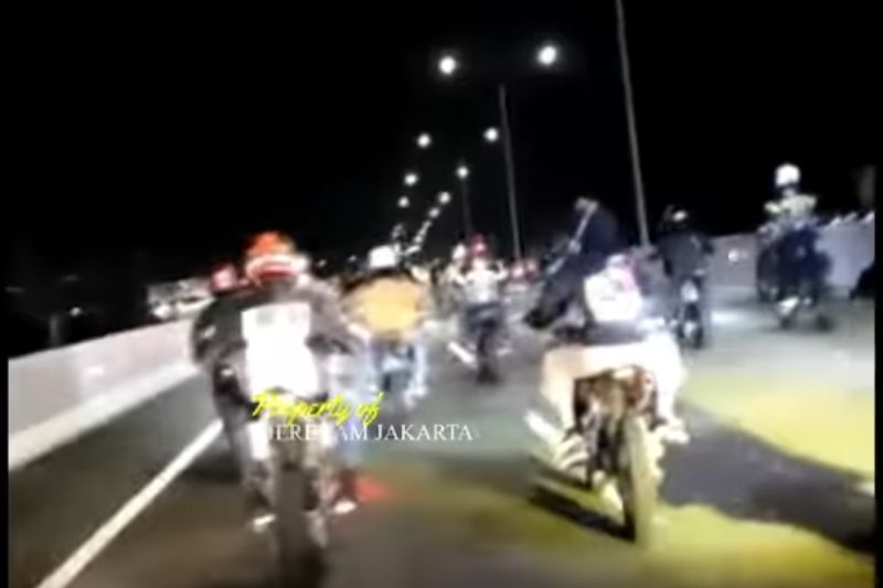 Polda Metro tangkap pengendara 21 unit supermoto