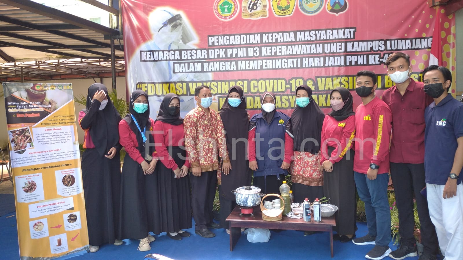 Keperawatan UNEJ, meriahkan HUT ke-48 PPNI dengan gelar vaksinasi Covid-19 
