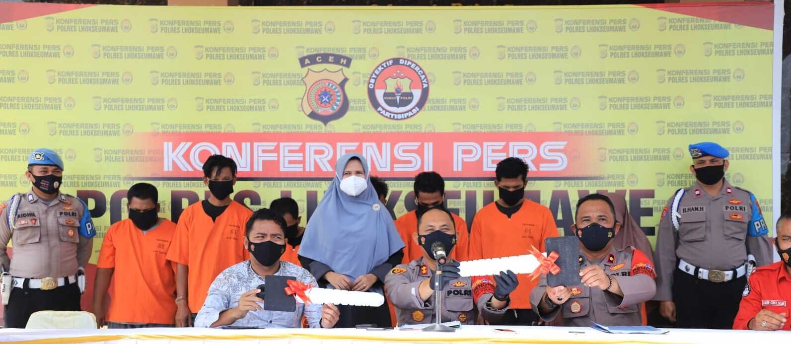 Polres Lhokseumawe ungkap kasus curanmor, belasan barang bukti diamankan Polres Lhokseumawe ungkap kasus curanmor, belasan barang bukti diamankan