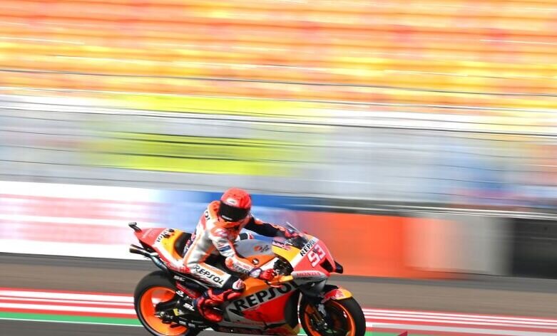 Marquez kuasai FP3 di kondisi setengah basah Sirkuit Mandalika Marquez kuasai FP3 di kondisi setengah basah Sirkuit Mandalika