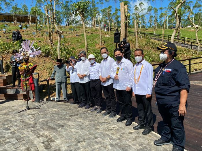 Menteri Erick Thohir dampingi Presiden Jokowi berkemah di IKN Nusantara