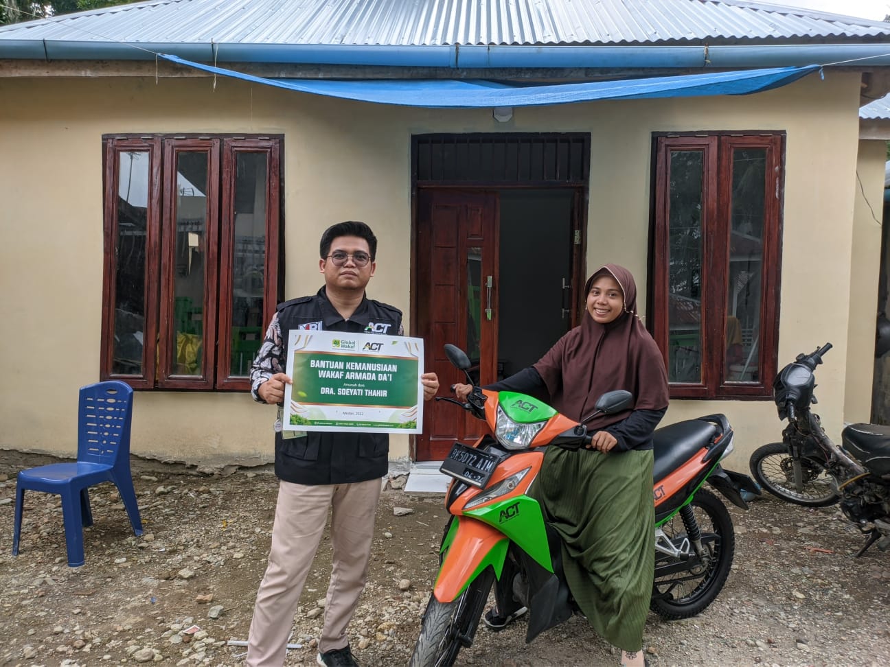Daiah di pelosok dapat bantuan sepeda motor