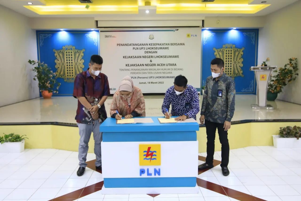 Kejari Aceh Utara-PLN UP3 Lhokseumawe <i>teken</i> MoU penanganan hukum perdata Kejari Aceh Utara-PLN UP3 Lhokseumawe <i>teken</i> MoU penanganan hukum perdata
