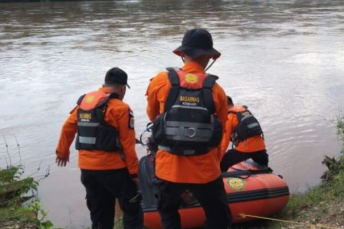 Seorang warga hilang saat berenang di Sungai Lasolo Konawe Utara Seorang warga hilang saat berenang di Sungai Lasolo Konawe Utara