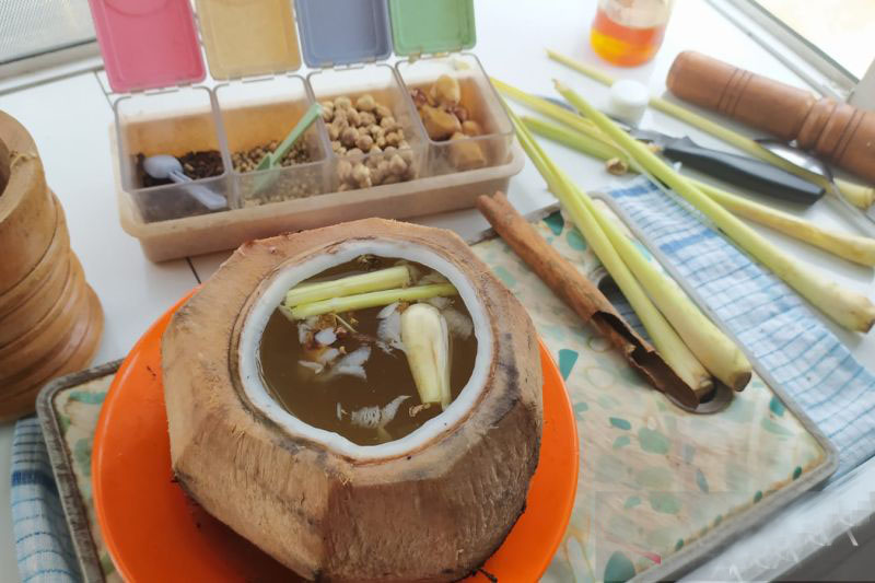 Kelapa bakar rempah khas Bengkulu banyak manfaat Kelapa bakar rempah khas Bengkulu banyak manfaat