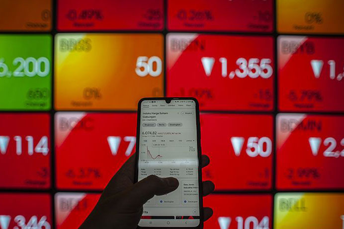 IHSG Senin dibuka melemah 9,07 poin