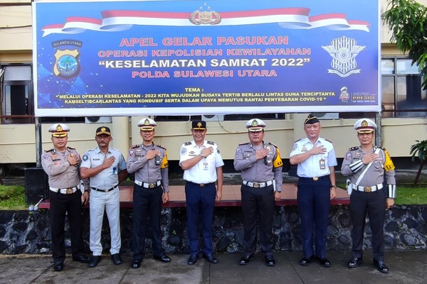 Polda Sulut dan jajaran gelar Operasi Keselamatan Samrat 2022 Polda Sulut dan jajaran gelar Operasi Keselamatan Samrat 2022