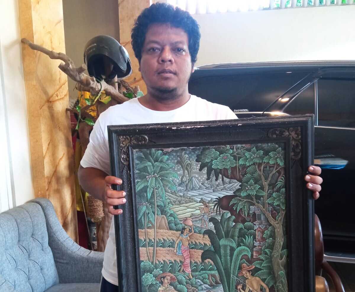 Selamat dari kebakaran di Yogyakarta, lukisan lawas dari Bali ini viral