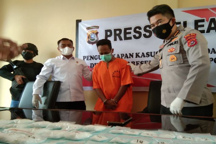 Polda: Pengungkapan 1,1 kg sabu merupakan jaringan lintas provinsi